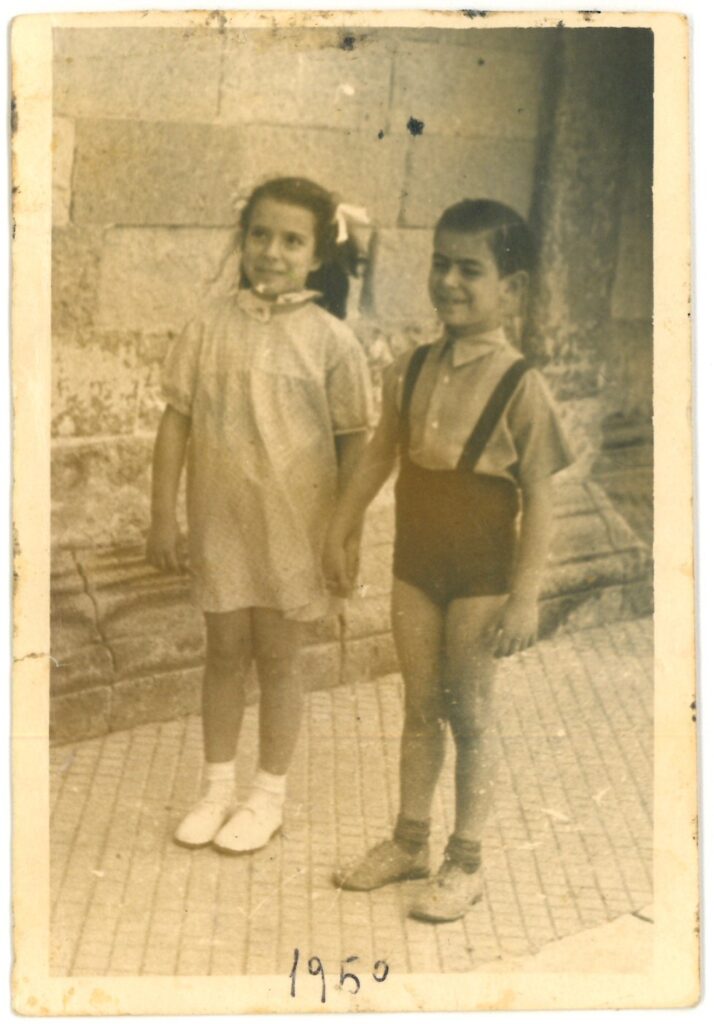 Cecilia Bernardini le radici: da piccola col fratello