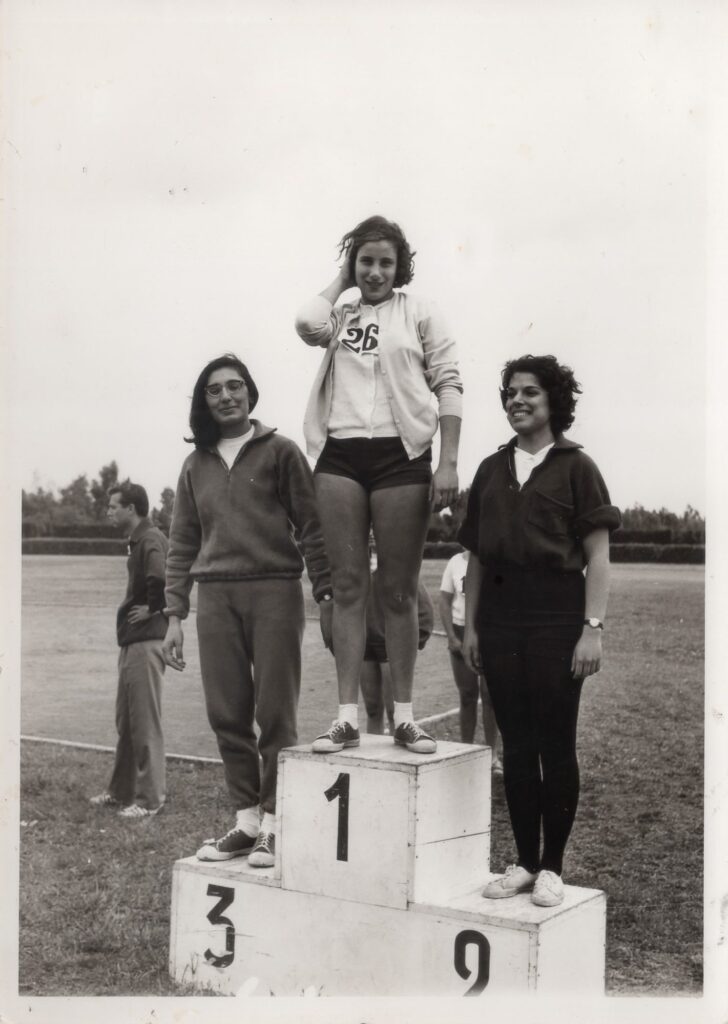 Cecilia Bernardini le radici: da giovane sul podio dopo una gara di lancio del peso